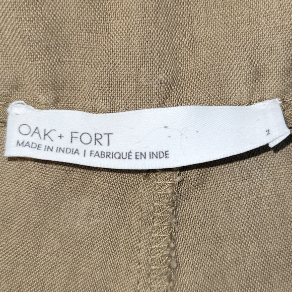Oak + Fort High Rise Pants (Linen) - Picture 3 of 4